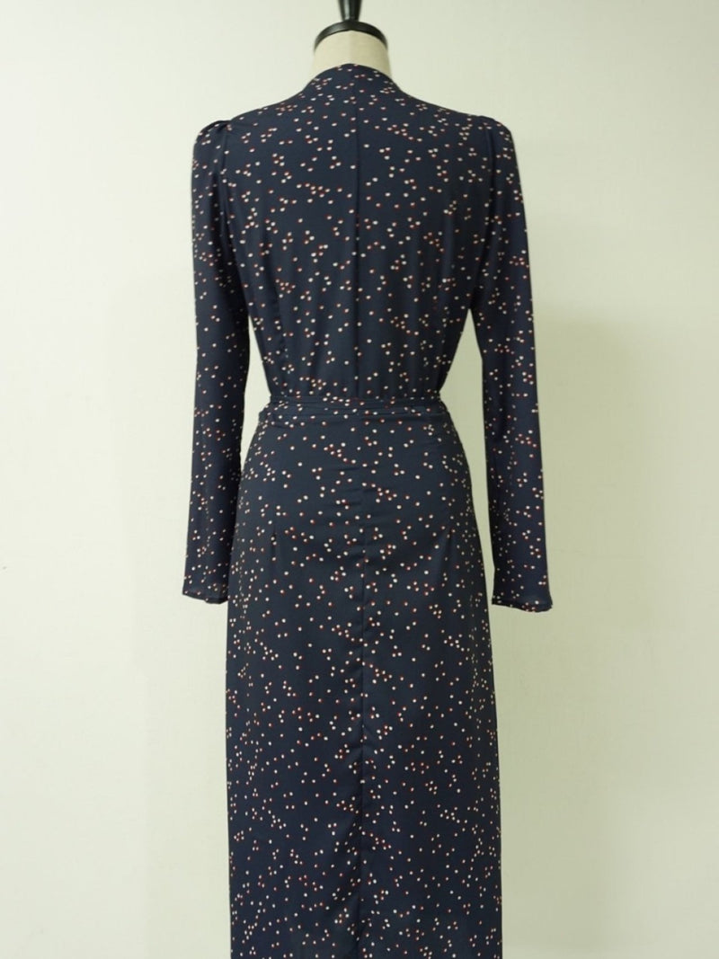 LONG SLEEVE GAVIN WRAP DRESS