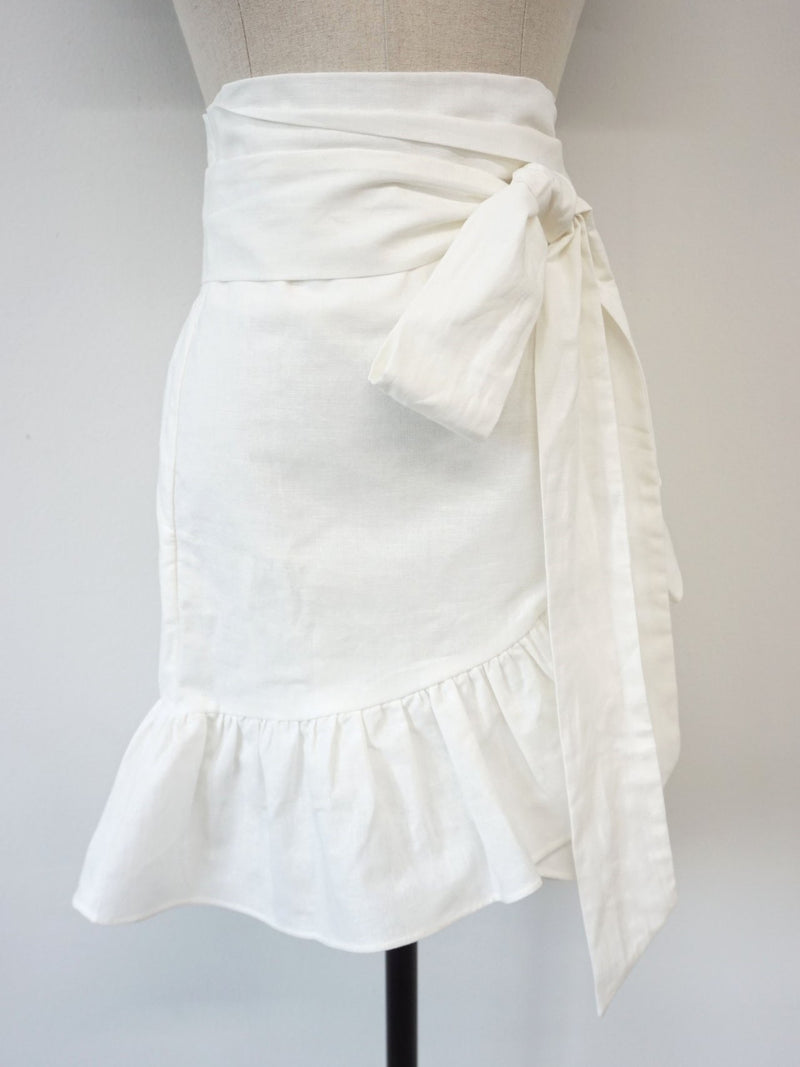 WRAP RUFFLE SKIRT