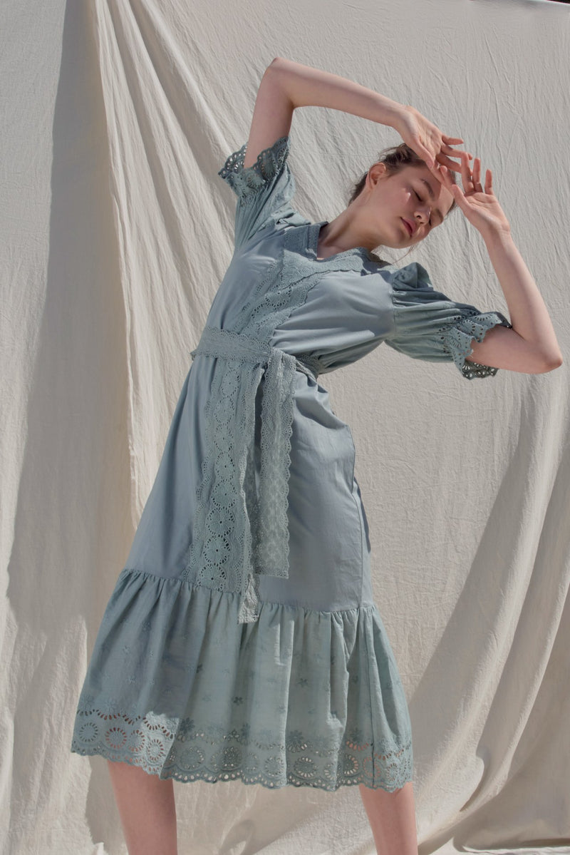 BAROQUE COTTON DRESS