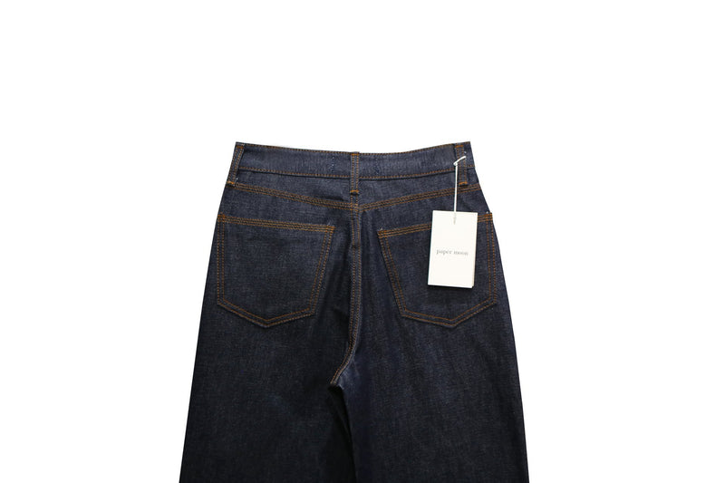 BUTTON STITCH DETAIL DENIM PANTS