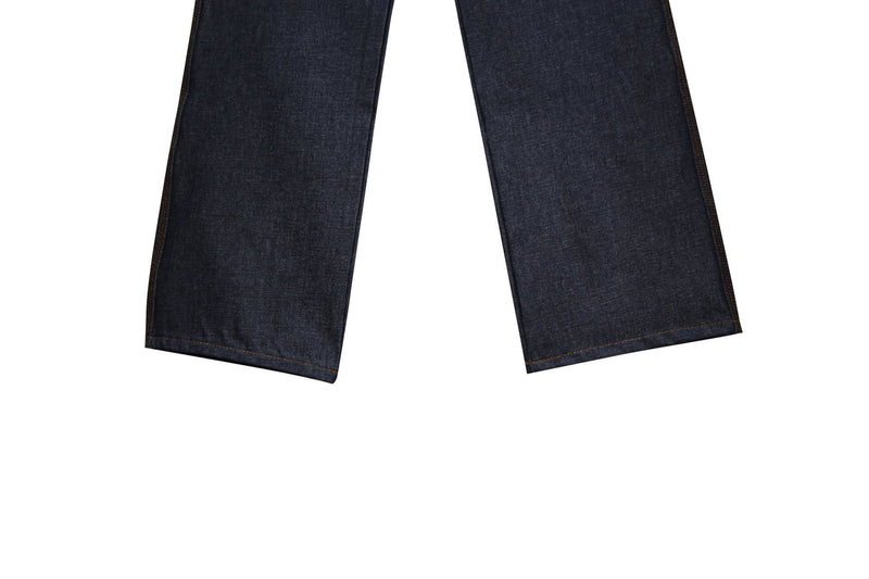 BUTTON STITCH DETAIL DENIM PANTS