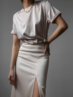 CLASSIC SILKY HALF SLEEVE TOP