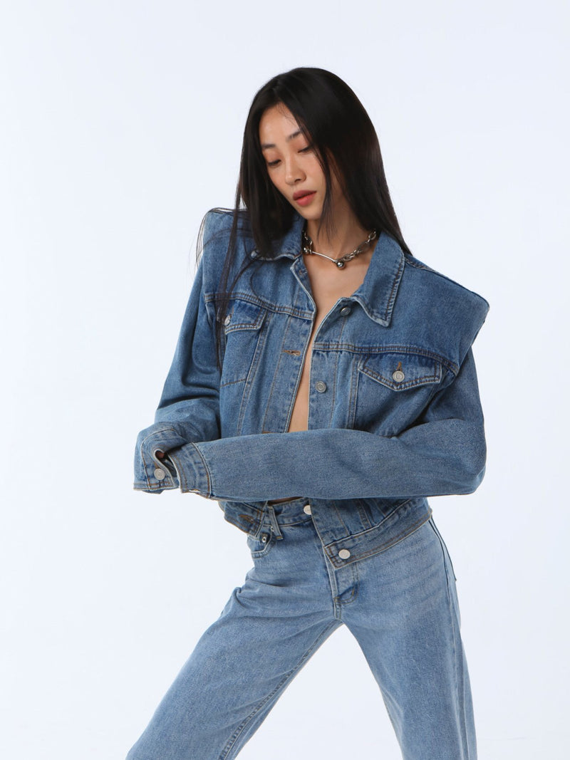 CROPPED DENIM JACKET