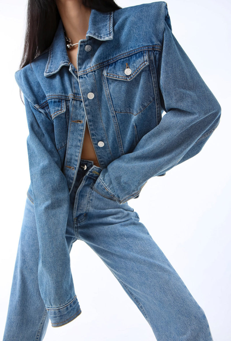 CROPPED DENIM JACKET