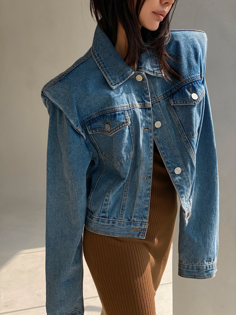 CROPPED DENIM JACKET