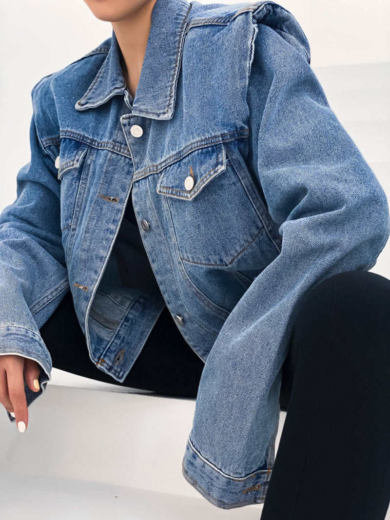 CROPPED DENIM JACKET