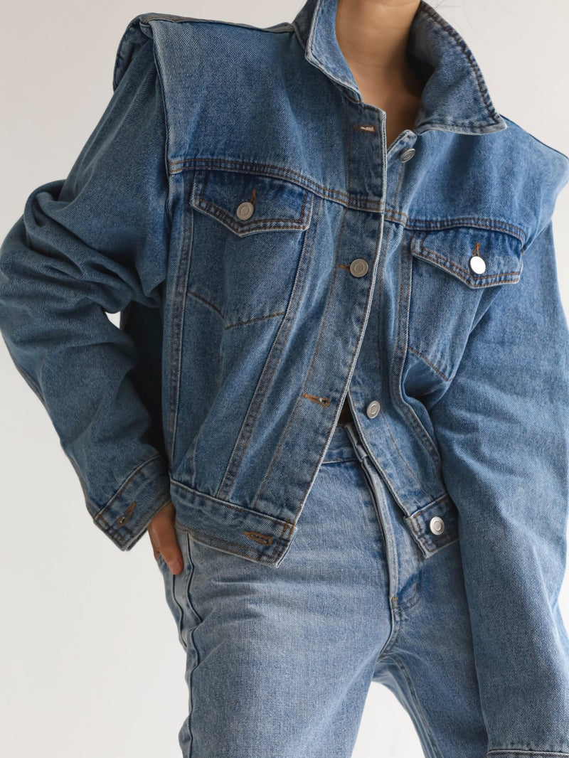 CROPPED DENIM JACKET