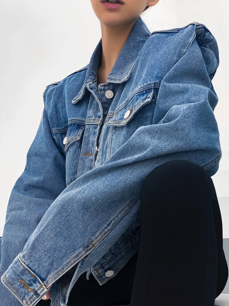 CROPPED DENIM JACKET