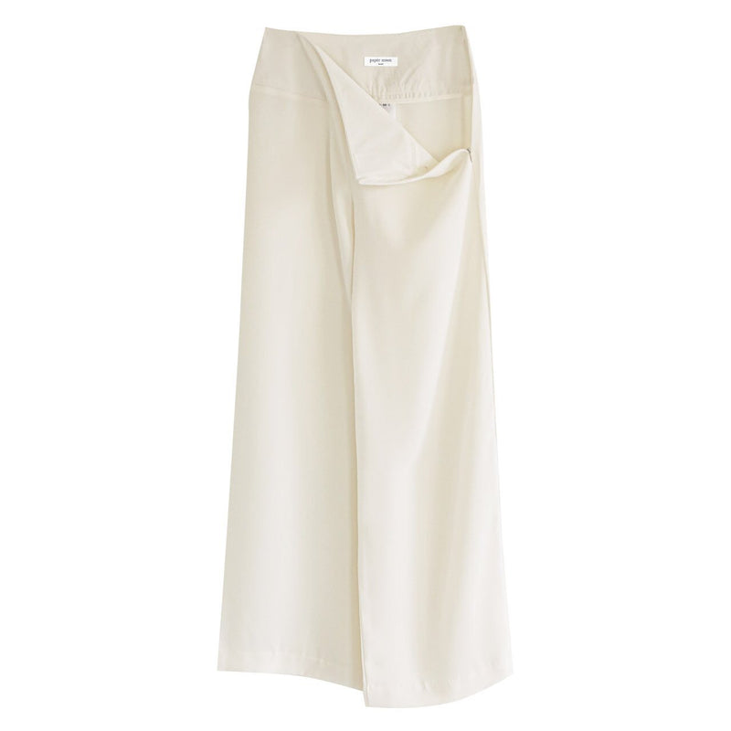 HIGH-RISE WIDE LEG CREPE TROUSERS