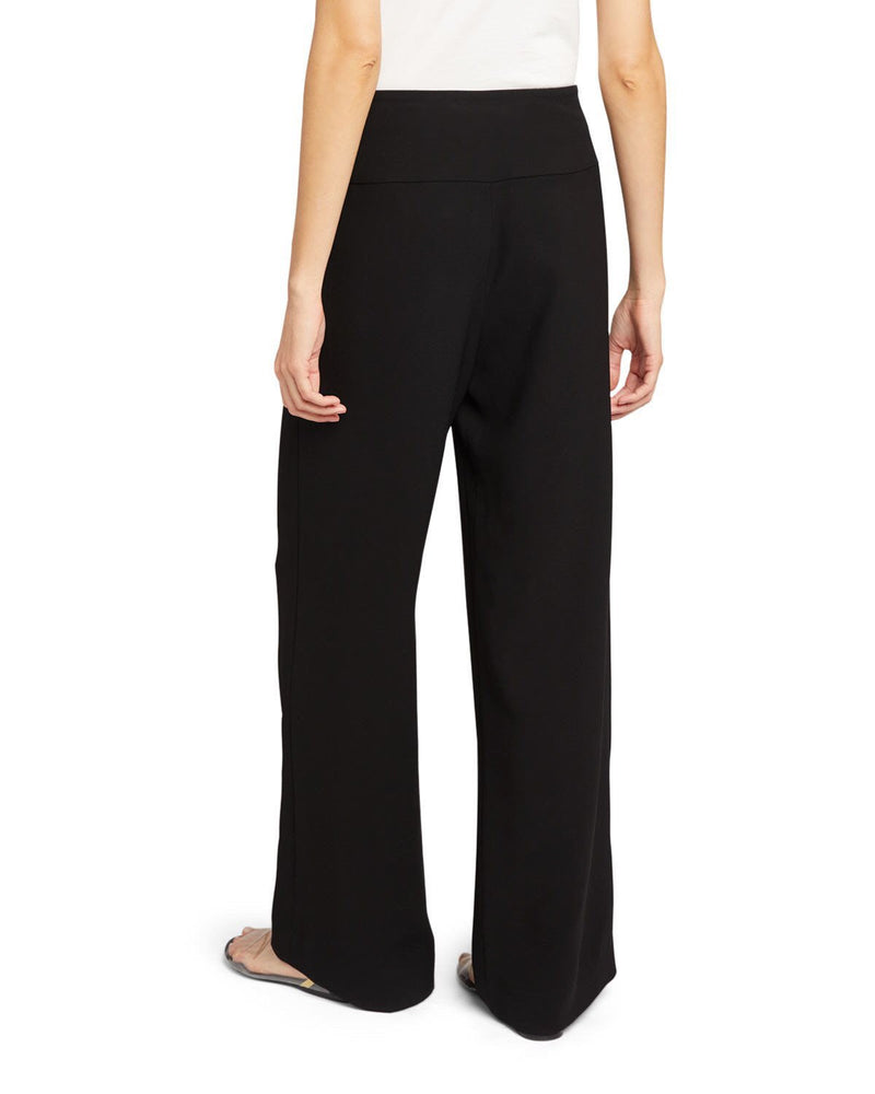 HIGH-RISE WIDE LEG CREPE TROUSERS