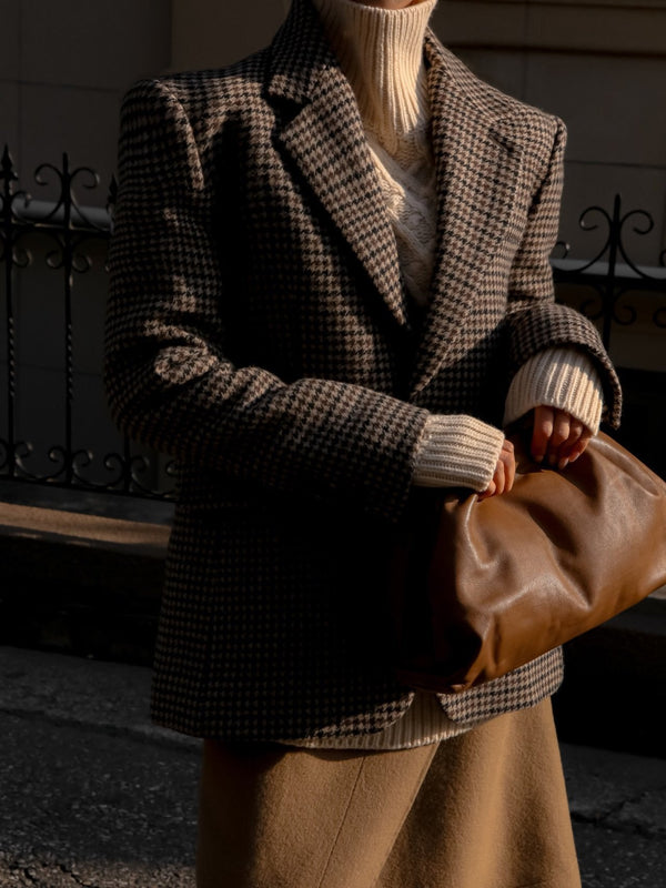 HOUNDSTOOTH WOOL BLAZER