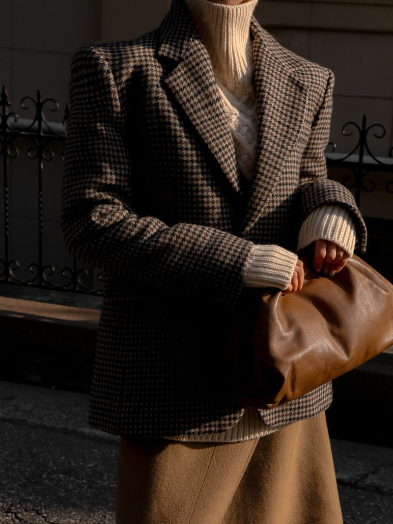 HOUNDSTOOTH WOOL BLAZER