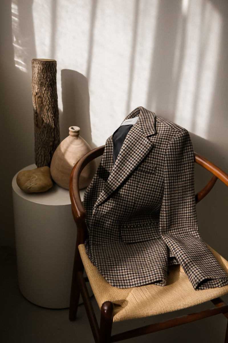 HOUNDSTOOTH WOOL BLAZER