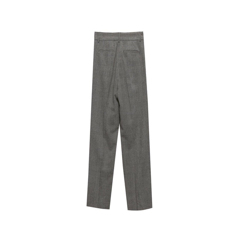 WIDE FIT HOUNDSTOOTH TROUSERS