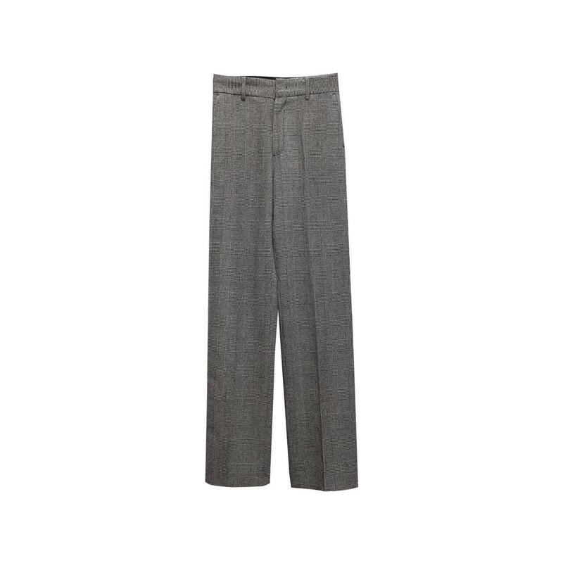 WIDE FIT HOUNDSTOOTH TROUSERS