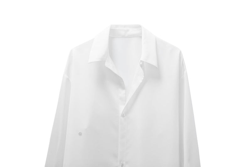 SILK UNBALANCED BLOUSE