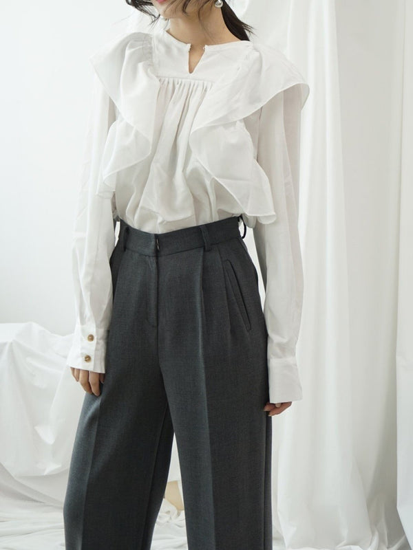CLASSIC AURORA RUFFLE BLOUSE