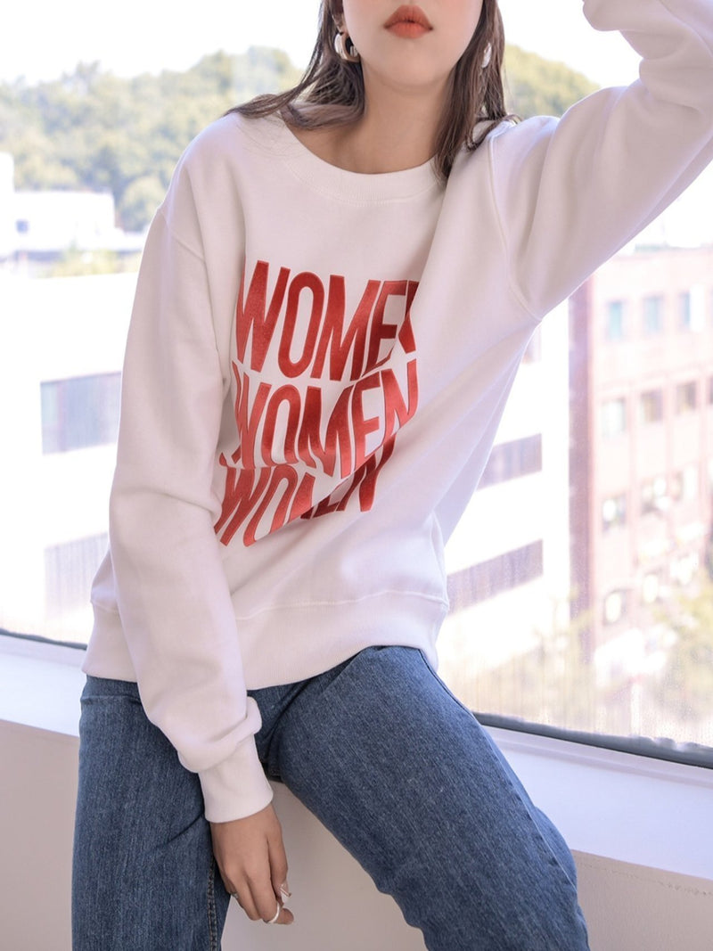 PRINTED WOMEN SWEATSHIRT