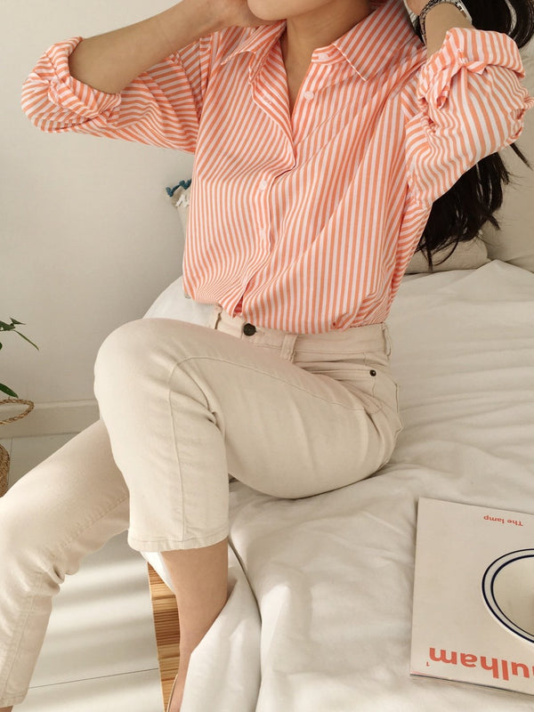 CLASSIC STRIPED SHIRT - 5 COLORS