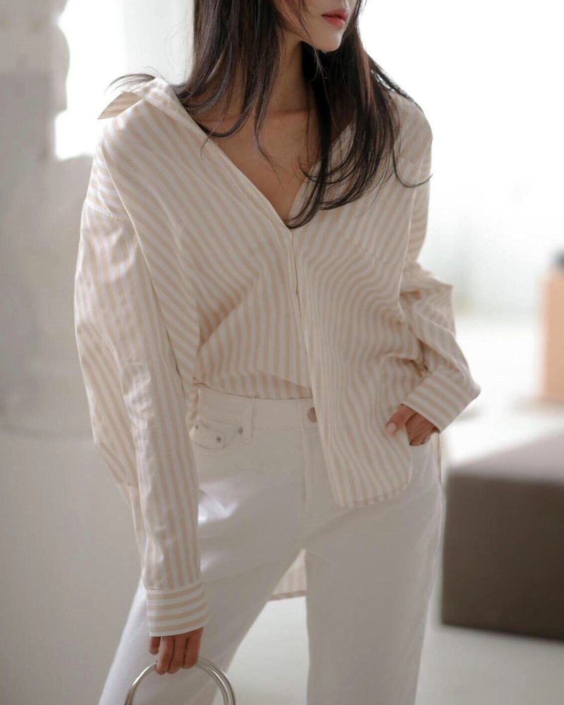 STRIPE COTTON SHIRT