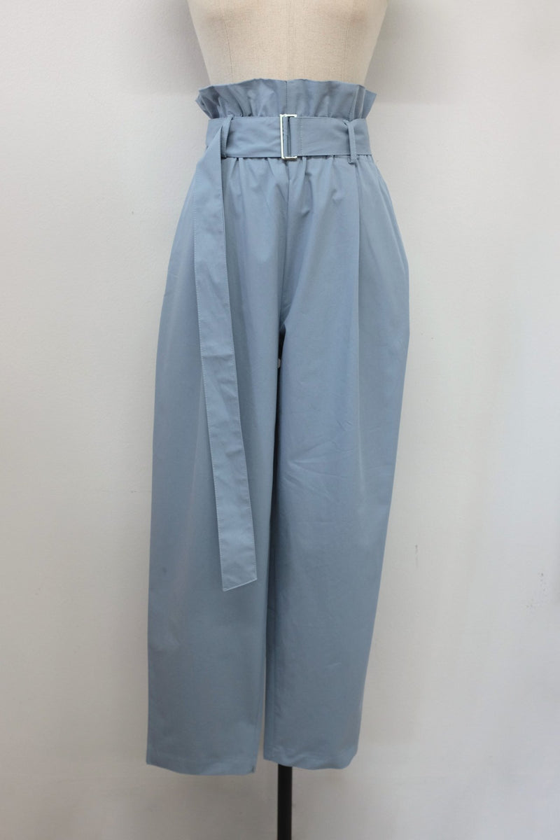 RUFFLE BELTED TROUSERS