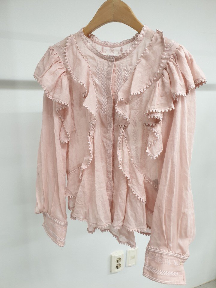 LUXE RUFFLE COTTON BLOUSE