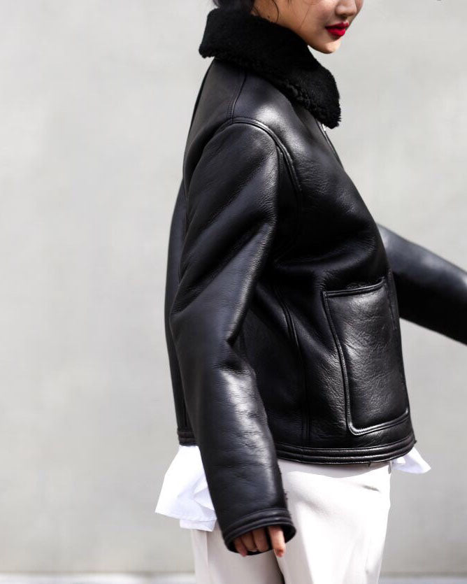 REAL LUXE SHEARLING JACKET