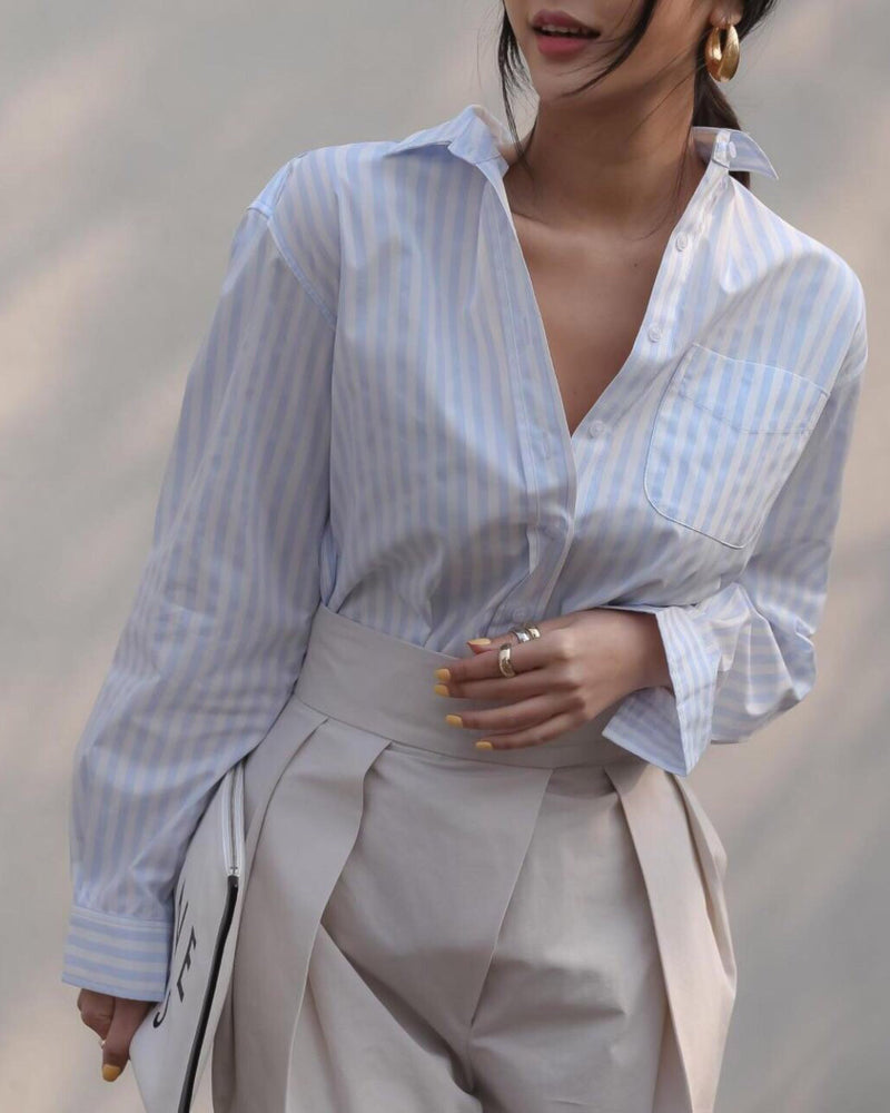 STRIPE COTTON SHIRT