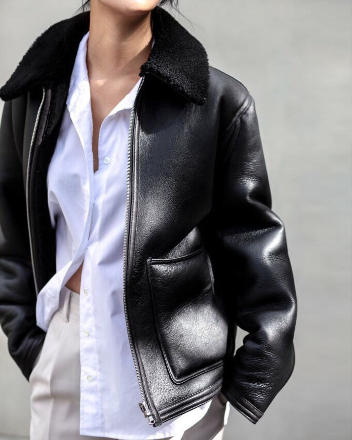 REAL LUXE SHEARLING JACKET