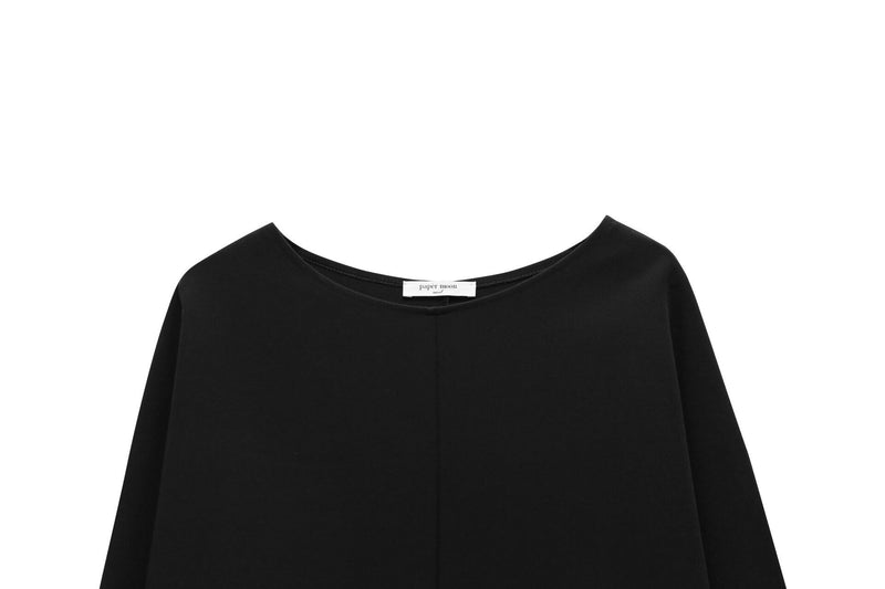 LONG SLEEVE BOAT NECK TOP