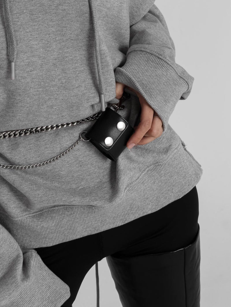 LEATHER AIRPOD CASE WITH CHAIN