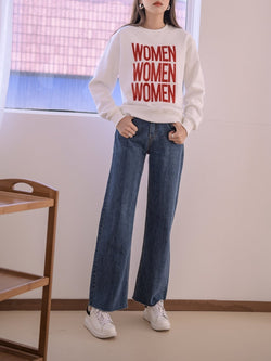 PRINTED WOMEN SWEATSHIRT