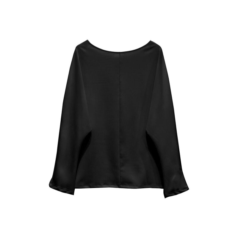 LONG SLEEVE BOAT NECK TOP