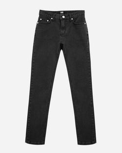 WASHED BLACK STRAIGHT SKINNY JEANS