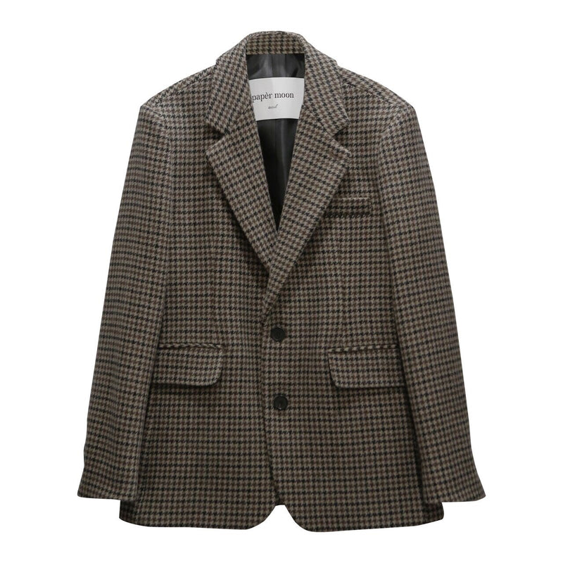 HOUNDSTOOTH WOOL BLAZER