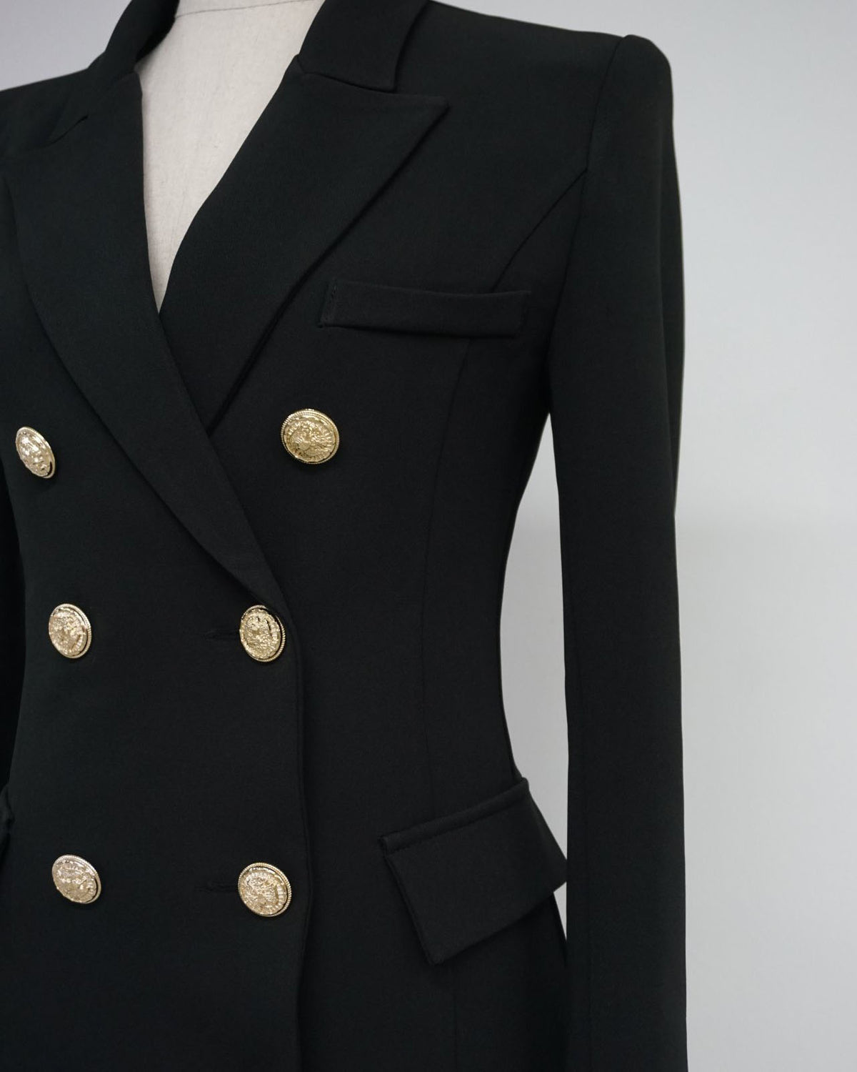 GOLD BUTTON BLAZER DRESS MINUSEY