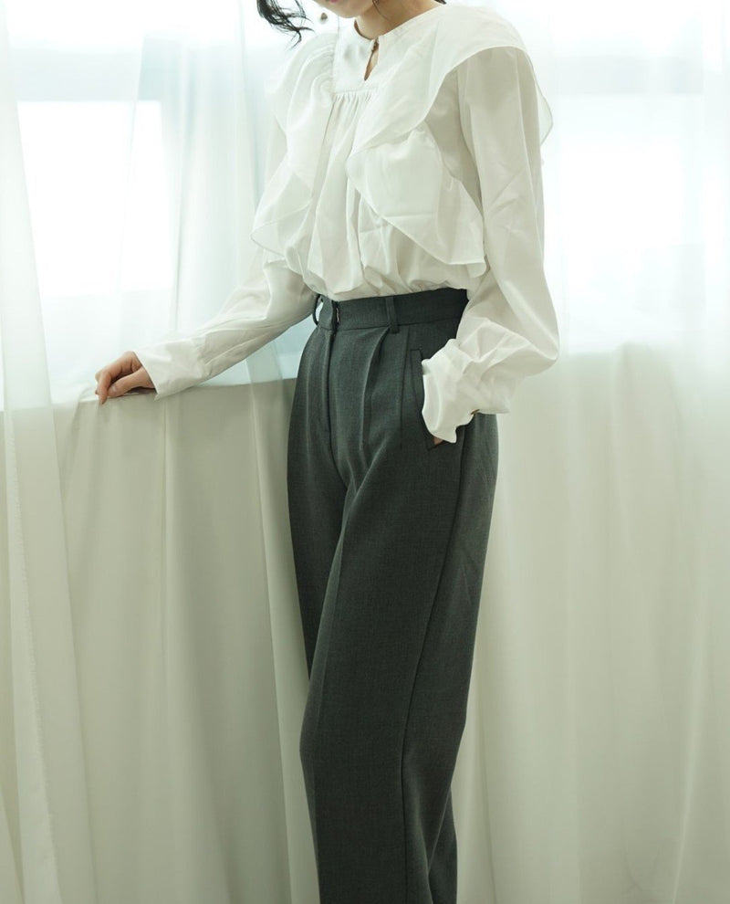 CLASSIC AURORA RUFFLE BLOUSE