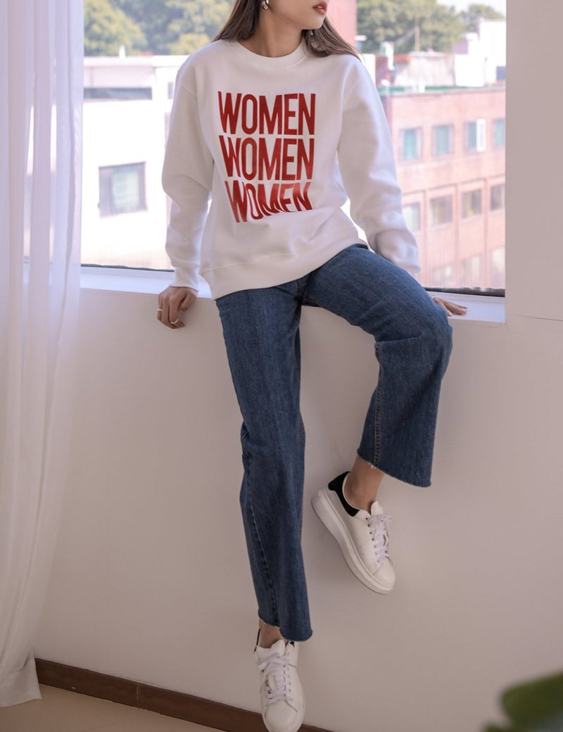 PRINTED WOMEN SWEATSHIRT