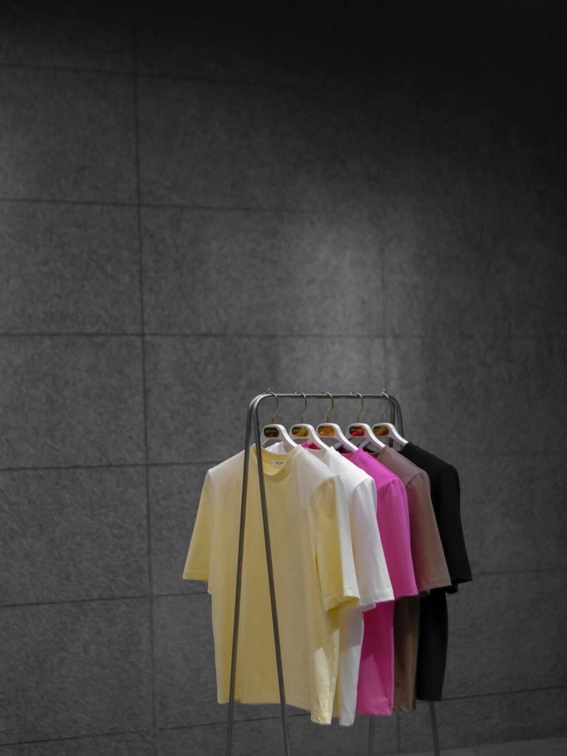 COTTON PADDED SHOULDER HALF SLEEVE TOP