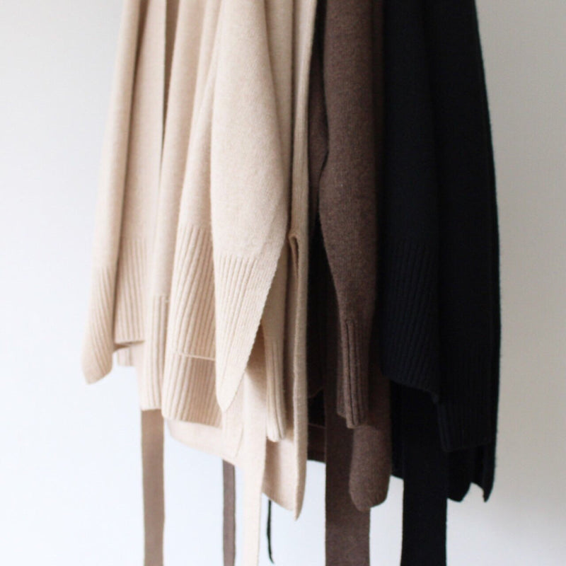 BELTED CASHMERE CARDIGAN