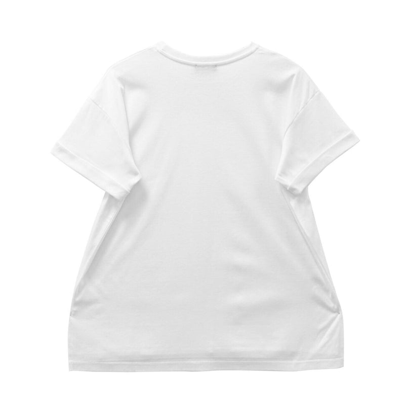 ROLLED SLEEVE COTTON T-SHIRT