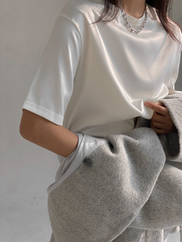 CLASSIC SILKY HALF SLEEVE TOP