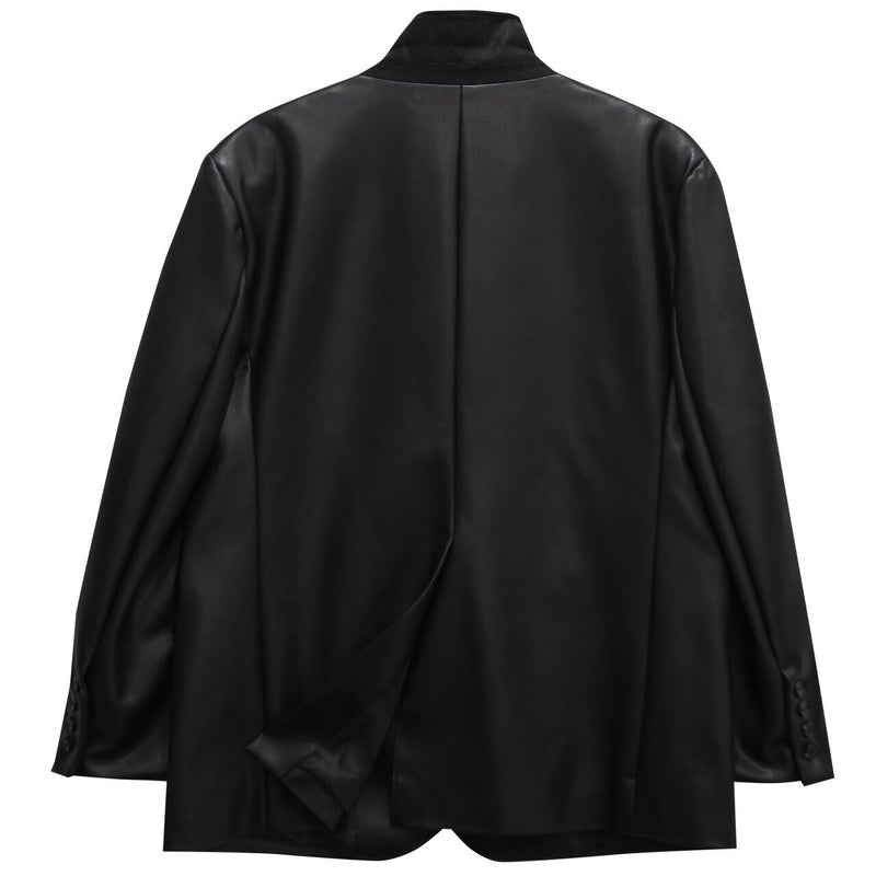 OVERSIZED VEGAN LEATHER BLAZER