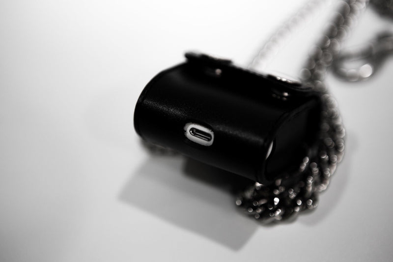 LEATHER AIRPOD CASE WITH CHAIN