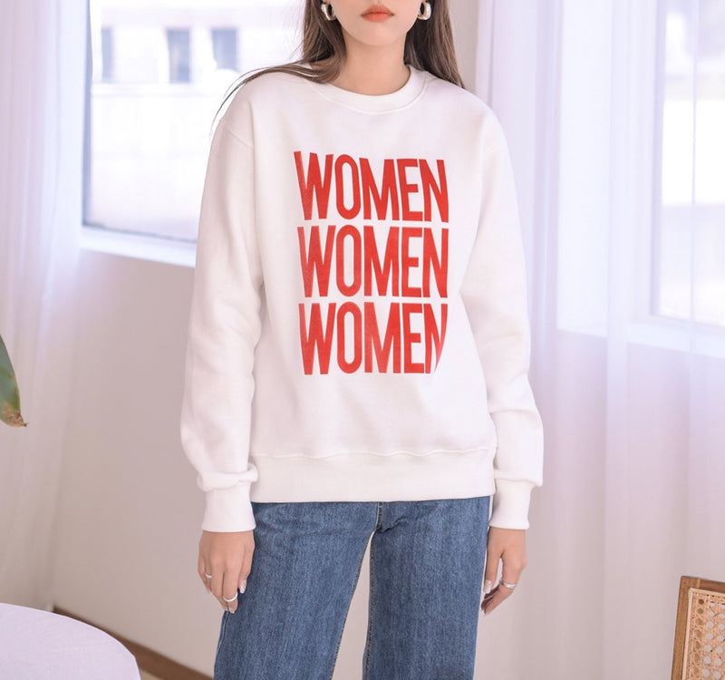 PRINTED WOMEN SWEATSHIRT