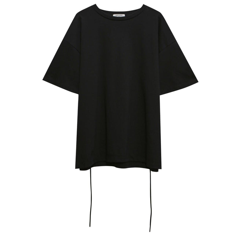 BACK STRING SIDE SLIT DETAIL T-SHIRT