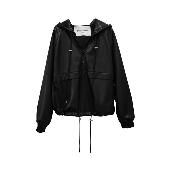 LEATHER ANORAK JACKET