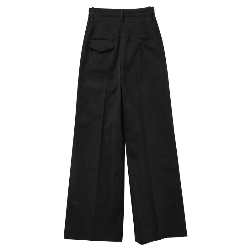PIN TUCK COTTON TROUSERS