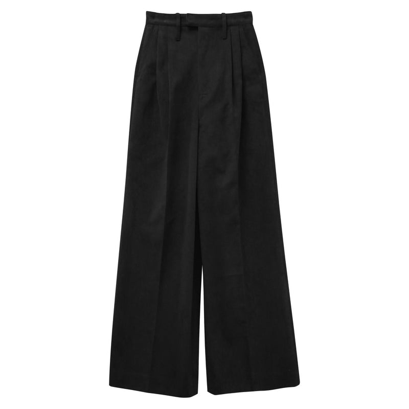 PIN TUCK COTTON TROUSERS