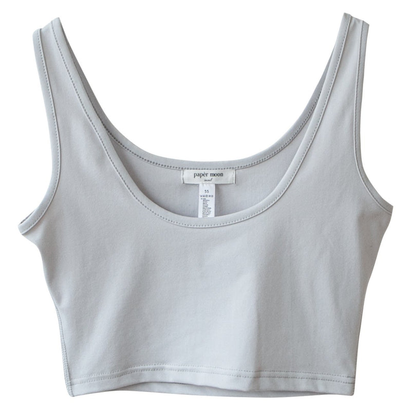 SPORTS CROPPED SLEEVELESS TANK